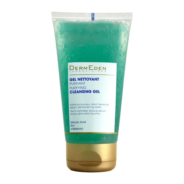 DermEden PURIFYING CLEANSING GEL veido prausiklis su salicilo rūgštimi, 150 ml