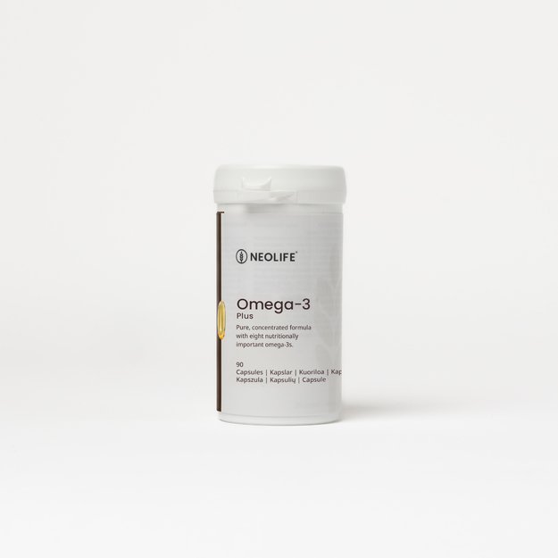 Omega-3 Salmon Oil Plus“, žuvies taukų maisto papildas, 90 kap